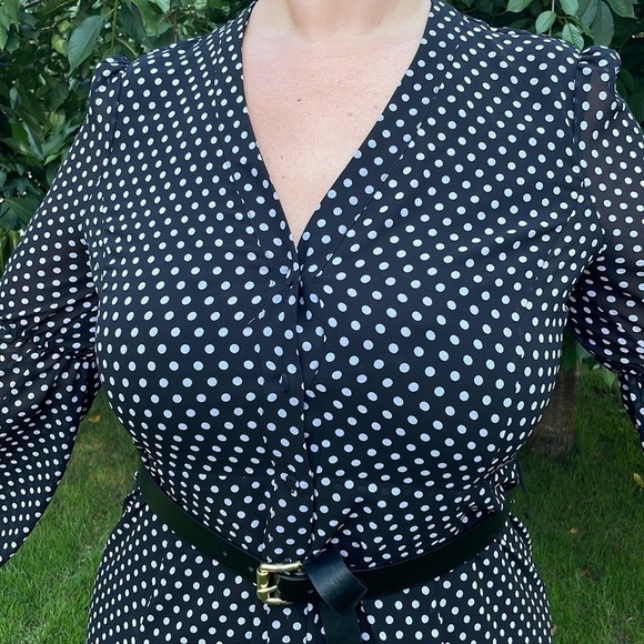 Michael Kors XL midi dress polka dot - Picture 6 of 9